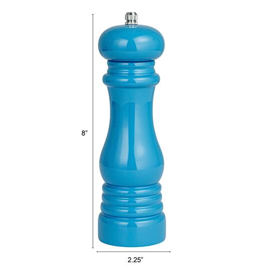 Hello Honey® 8" Rubberwood Elegance Pepper Mill